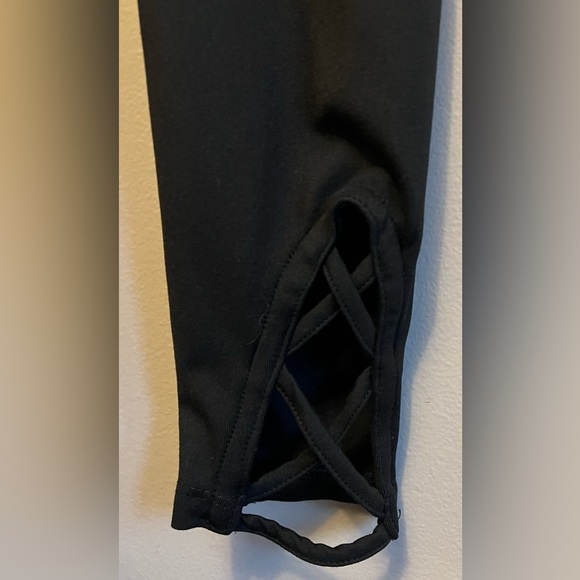 Justice Girls Gymnast Sport Lattice Leggings Size 12 - Picture 4 of 6